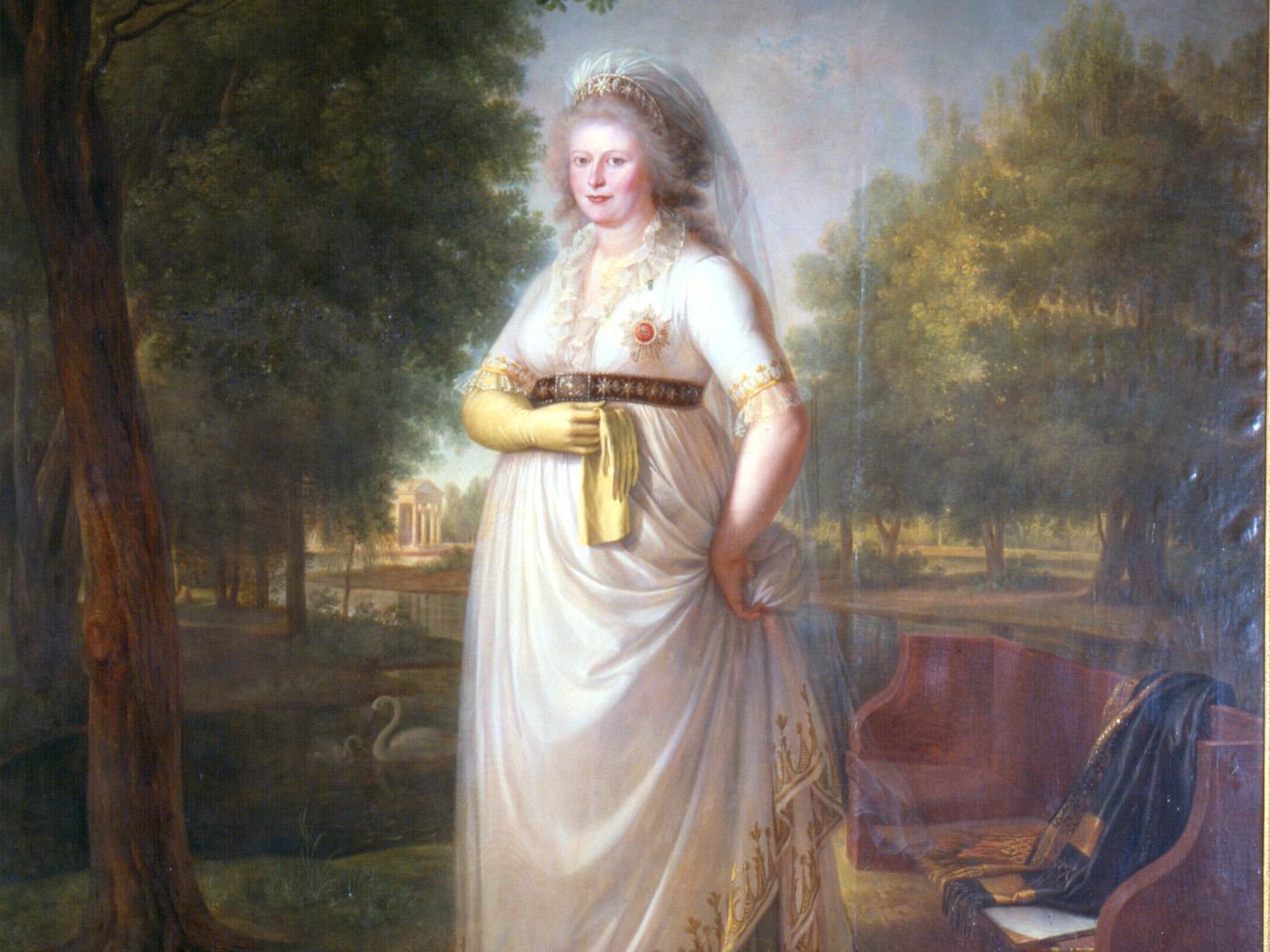 Foto: Staatliche Schlösser und Gärten Baden-Württemberg, Urheber unbekannt Residenzschloss Ludwigsburg, Portrait Königin Charlotte Mathilde von Württemberg